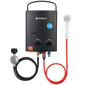 #3 Best Portable Tankless Water Heater for Outdoor Shower - Camplux 5L 1.32 GPM