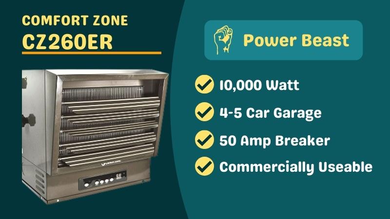 Best Electric Garage Heater 240v 10000 Watt- Heatercamp